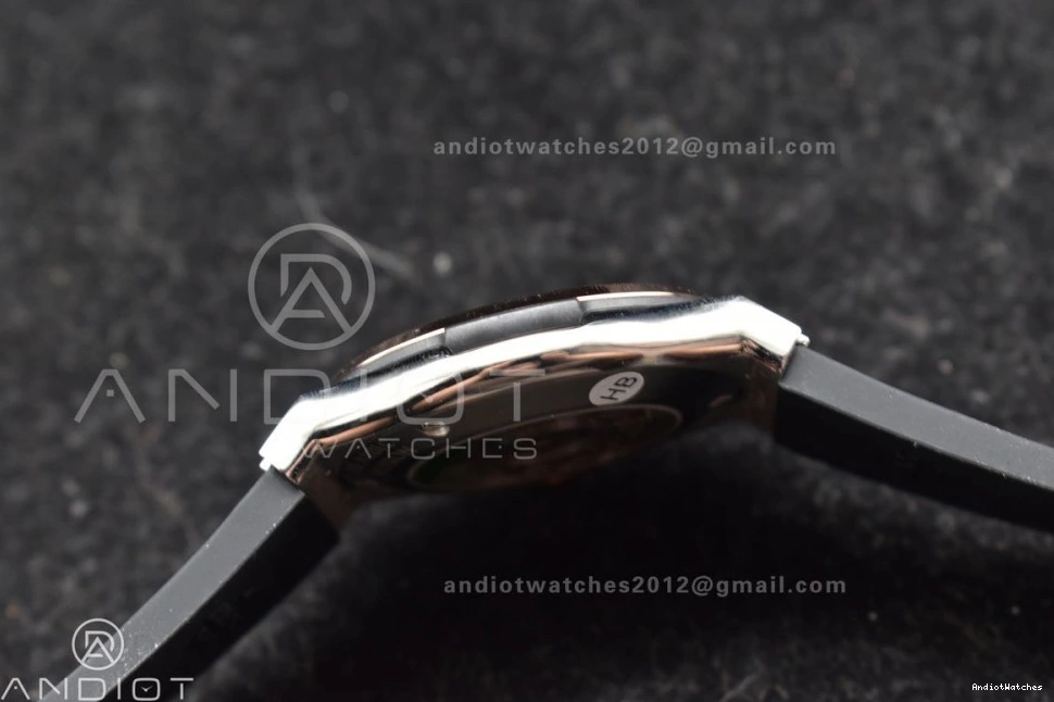 588 Dial Bold Gummy 45mm Edition 1:1 Strap Black Fusion HBF A on Best RG Black 0404